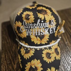 Sunflower Embroidered Cap